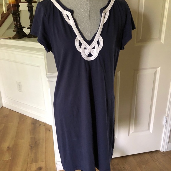 Lilly Pulitzer Dresses & Skirts - Lilly Pulitzer Navy dress swim cover tunic XL